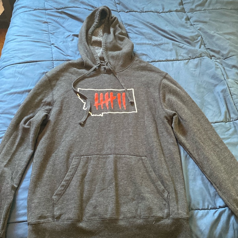 Seven Bozeman Montana hooded sweater.